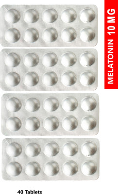 Tecnex Pharma Melatonex | Melatonin 10 mg sleeping tablets (40 Veg Tablets) | Non addictive(40 Tablets)