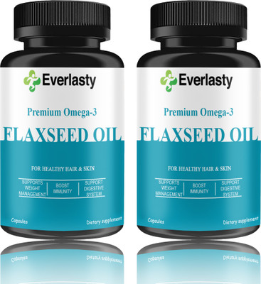 Everlasty Flaxseed extract Capsules Omega 3 (S243)(120 Capsules)