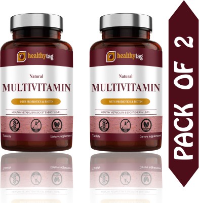 Healthy Tag The Real Vitamin Multivitamin Tablets (H214)(2 x 60 Tablets)