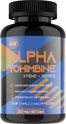 Vitaminhaat Alpha Yohimbine HCL 2Mg 60 Veg Capsules(2 x 60 mg)