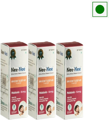 Nee Nee Tablets Divine Herbs & Modern Science Innocent Sleep Aid Melatonin(3 x 70 g)