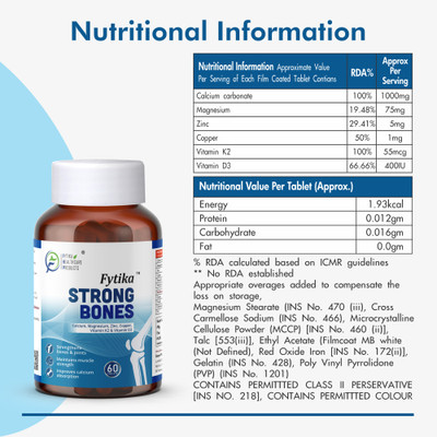 FYTIKA Strong bones-60 Tabs + Fit Liver-60 Tabs(2 x 100 mg)