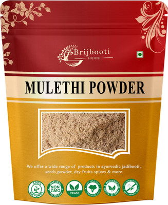 BrijBooti Mulethi Powder | Yashtimadhu | Jeshthamadha | Licorice Root Powder(100 g)