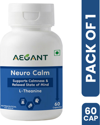 AEGANT Neuro Calm Brain Support Supplement For Focus Stress Relief(60 Capsules)