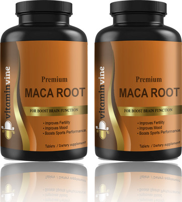Vitaminvine Maca Root Tablets Enriched with Maca Root Extract (S256)(2 x 60 Tablets)