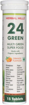 Herbal Hills 24 Green 15 Tablets Pack of 2 Multi Green Superfood(2 x 15 Tablets)