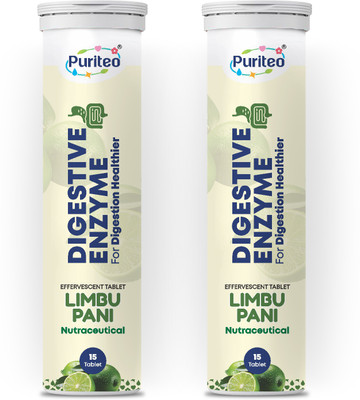puriteo DIGESTIVE ENZYME EFFERVESCENT LIMBUPANI_02(2 x 15 Tablets)