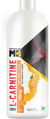 MUSCLEBLAZE Liquid L-Carnitine 1100 mg, Helps Convert Fat into Energy(450 ml)