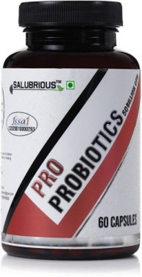 salubrious Pro Probiotics 50B CFU | 20 Strain & Prebiotic FOS | Digestive, Immunity Support(60 Capsules)