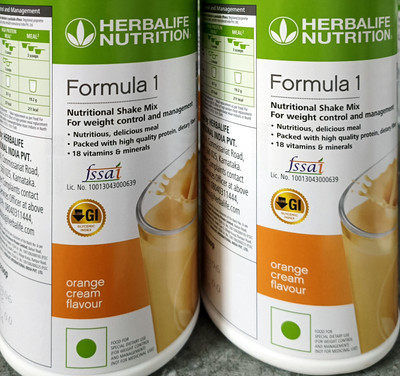 HERBALIFE ORANGE SHAKE PACK OF 2(2 x 0.5 kg)