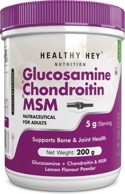HealthyHey Nutrition Healthy Hey Nutrition Glucosamine + Chondroitin & MSM Powder - 200g(200 g)