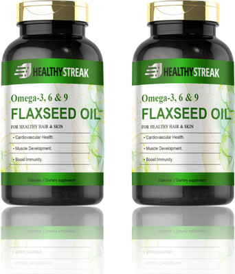 Healthy Streak Flaxseed extract Capsules Omega 369 (S244)(120 Capsules)