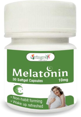 Vringra Melatonin 10mg Sleeping Pills-Sleeping Tablet-Deep Sleep Tablets-Neend Tablet(30 Capsules)