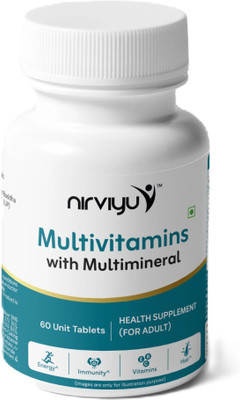 Nirviyu Multivitamins with Multimineral Tablets For Adult(60 Tablets)