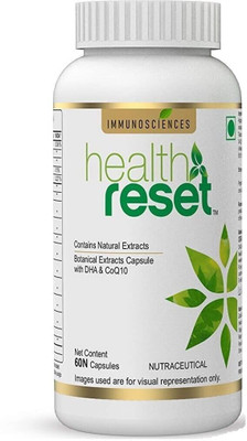 IMMUNOSCIENCES Health Reset Supplement for Anti Oxidants that support for Immunity Pack of 1(60 Capsules)