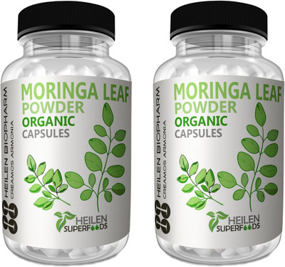 HEILEN BIOPHARM Moringa Leaf Powder 360 Capsules X 500 mg, 180 grams(360 No)