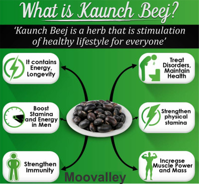 Moovalley Konch Kaunch Beej Powder Churna 100 grams MUCUNA PRURIENS(100 g)