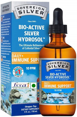 Sovereign Silver Immune Support - Colloidal Silver Mineral Supplement(118 ml)