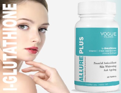 Vogue SKIN GLOW L- GLUTATHIONE TABLETS FOR GLOWING SKIN, WHITENING SKIN & ANTI AGEING(30 No)