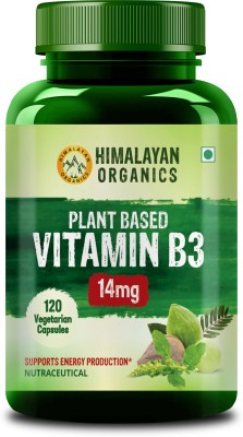 Himalayan Organics Plant-Based Vitamin B3 | Supports Healthy Skin and Heart(120 Capsules)