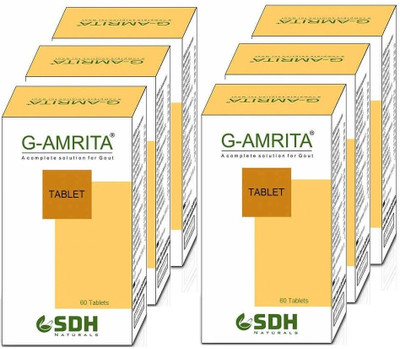 Shree Dhanwantri Herbals SDH G-Amrita Tablets (Pack of 6) (360 Tablets)(Pack of 6, 360 Tablets)