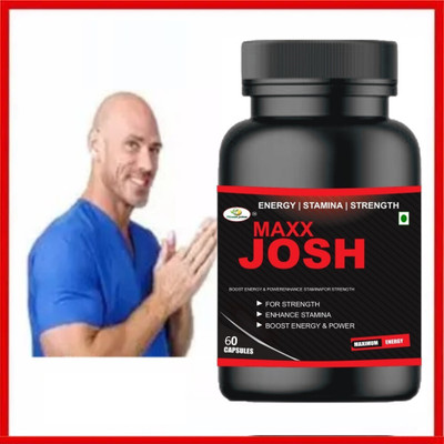 Fitness Prime Max Josh Supplement Tablets with Ashwagandha, Gokshura & Safed Musli(60 Capsules)