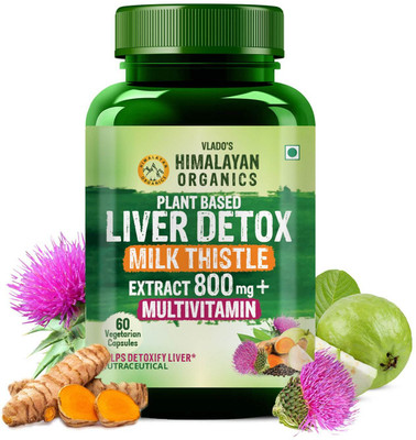 Vlado's Himalayan Organics Plant Based Liver Support with Milk Thistle(60 No)