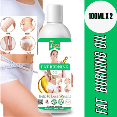 7Herbmaya Active Slim Natural Oil for Improved Body Contouring and Skin Tightening(2 x 100 ml)