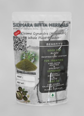 SIDHARA BETTA HERBALS Cleome Gynandra Whole Plant Powder | Ajagandh | Naramballi(15 g)