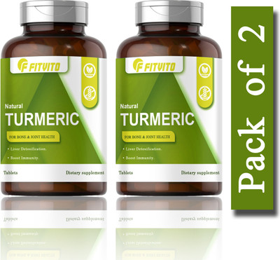 Fitvito TURMERIC Tablets, CURCUMIN, CURCUMIN Tablets (H224)(2 x 60 Tablets)