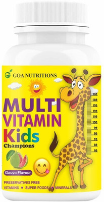 GOA NUTRITIONS Multivitamin For Kids To Development, Strong Bone, Immunity -60 Tablet(60 Tablets)