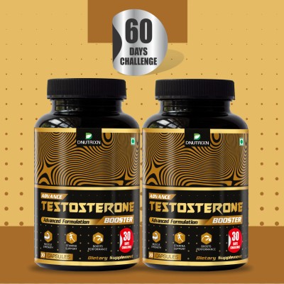 DNUTRIXN Advance Testosterone Booster| 30 Days Challenge |Boost Stamina, Vigour &Vitality(60 No)