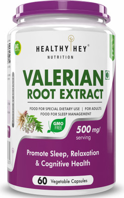 HealthyHey Nutrition Valerian Root Extract(60 Capsules)
