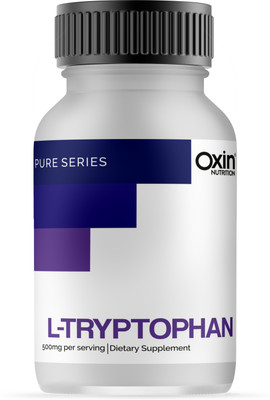 Oxin Nutrition L Tryptophan 500mg Capsule Pure Series Supports Restful Sleep and Relaxation(30 Capsules)