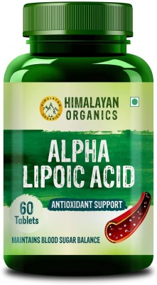 Himalayan Organics Alpha Lipoic Acid 300mg Healthy Blood Sugar, Antioxidant Heart Functioning(40 mg)