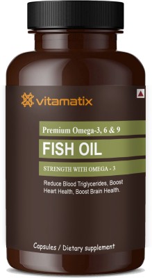 Vitamatix Fish Oil Omega 3 (Triple Strength) With 1000Mg Omega 369 (G89)(30 Tablets)