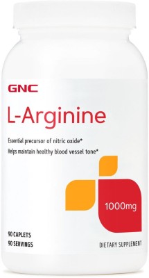 GNC L-Arginine 1000 mg | Health Supplements | 90 Tablets(90 Tablets)