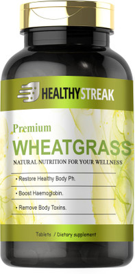 Healthy Streak Wheatgrass 800 mg Tablets (G135)(60 Tablets)