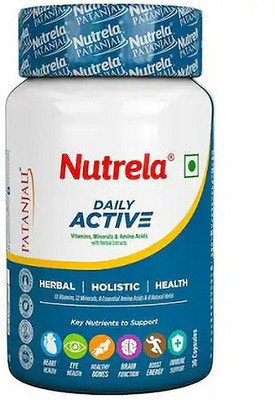 PATANJALI Nutr-ela Daily Active Multivitamin Capsules Pack Of 2le(2 x 30 Capsules)