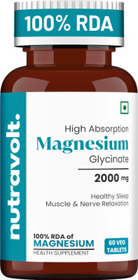NutraVolt Magnesium Glycinate 2000mg Tablets(2000 mg)