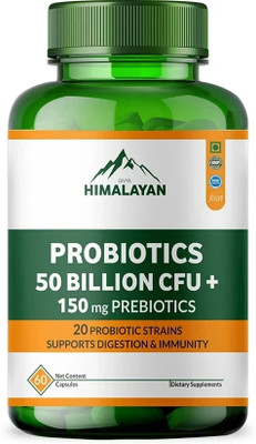 Divya Himalayan Probiotics 50 Billion CFU Supplement for Improved Digestion and Boosted Immunity(60 Capsules)