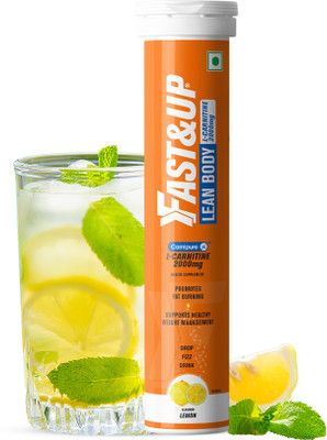 FAST&UP L-Carnitine Tartrate 2000mg, Helps Convert Fat into Energy, Lemon Flavor(20 Tablets)