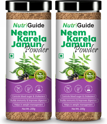 Nutri Guide Neem Karela Jamun Powder - Pack of 2(2 x 200 g)