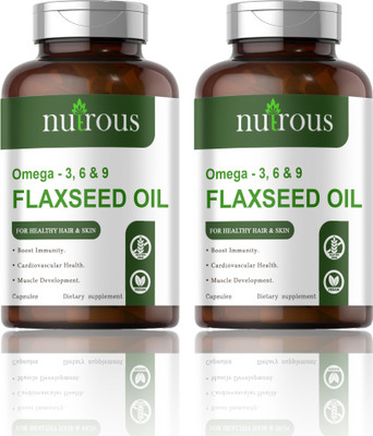 Nutrous Flaxseed extract Capsules Omega 369 (D244)(2 x 60 Capsules)