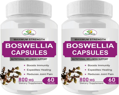 Fitness Prime Boswellia Serrata Shalaki Pure Extract 800 mg Capsules for Joints Health & Healing(2 x 60 Capsules)
