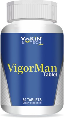 Vokin Biotech VigorMan Testosterone Booster for Men Increased Stamina, Energy & Muscle Growth(60 Tablets)
