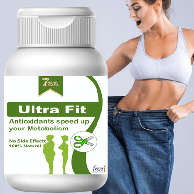 7Herbmaya Ultra Fit Fat Burning Capsule/Belly Fat Burner Keto Tablets/Weight Loss Products(2 x 60 Capsules)