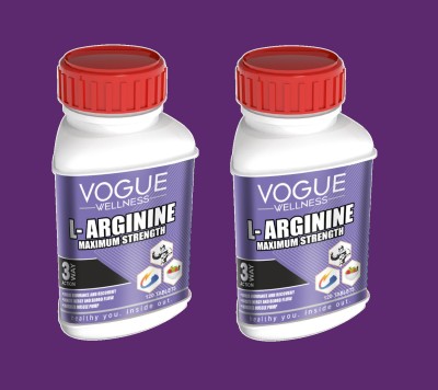 Vogue Wellness Advance L-Arginine 1000mg Energy Booster Supplement_240 Tablets(2 x 120 Tablets)