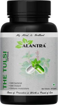 ALANTRA Tulsi Holy Basil Leaf 60 Veg Capsules(60 Capsules)