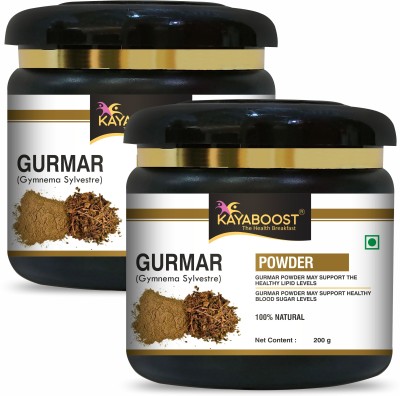KAYABOOST Gudmar Powder (Gymnema sylvestre) Gurmar Powder / Madhunashini - Pack of 2(2 x 200 g)